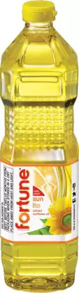 Fortune Sunlite Refined Sunflower Oil Plastic Bottle (Surjyamukhi Tela)  (1 L)