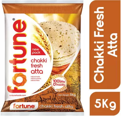 Fortune Chakki Fresh Atta (Whole-Gehuro otta)  (5 kg)